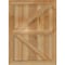 Ekena Millwork Framed Board-n-Batten Shutters w/Z-Bar, Rough Sawn Western Red Cedar, 32 1/4W x 46H, PR RBF06Z32X046RWR - alternate 5